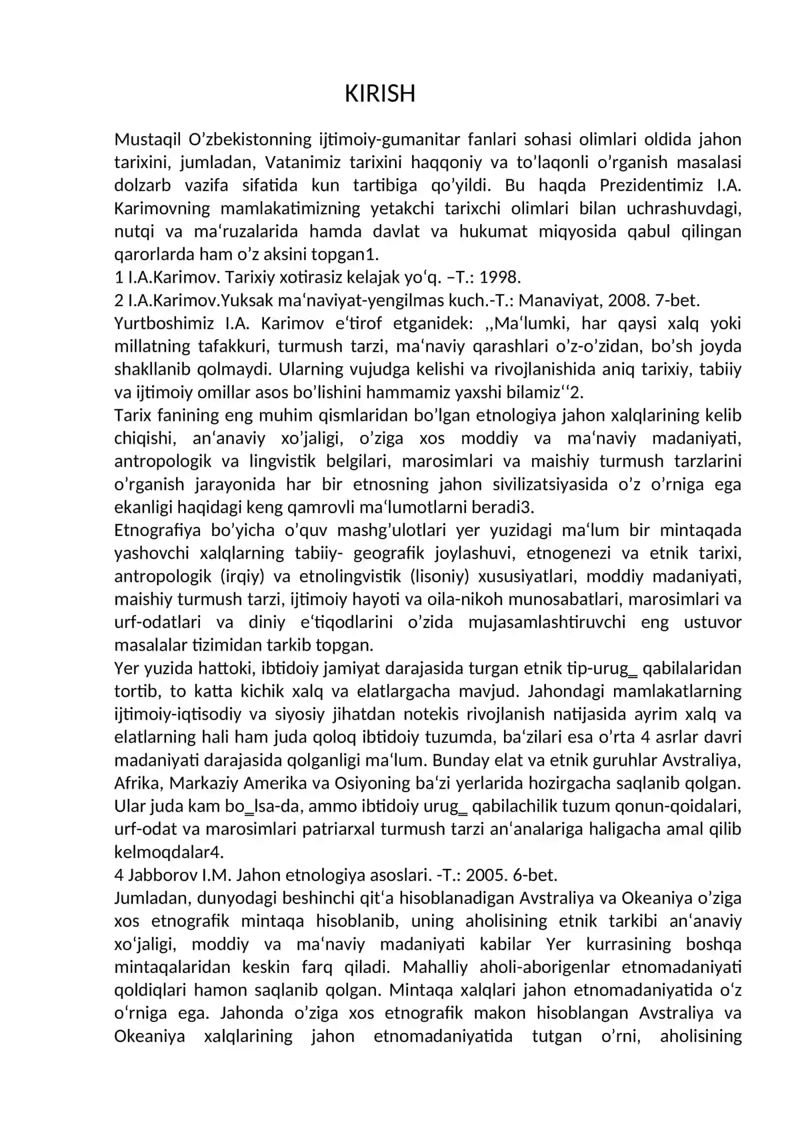 AVSTRALIYA XALQLARI ETNALOGIYASI, TABIATI KLLASIFIKATSIYASI,AHOLISI XO’JALIGI,MODDIY MADANIYATI 2