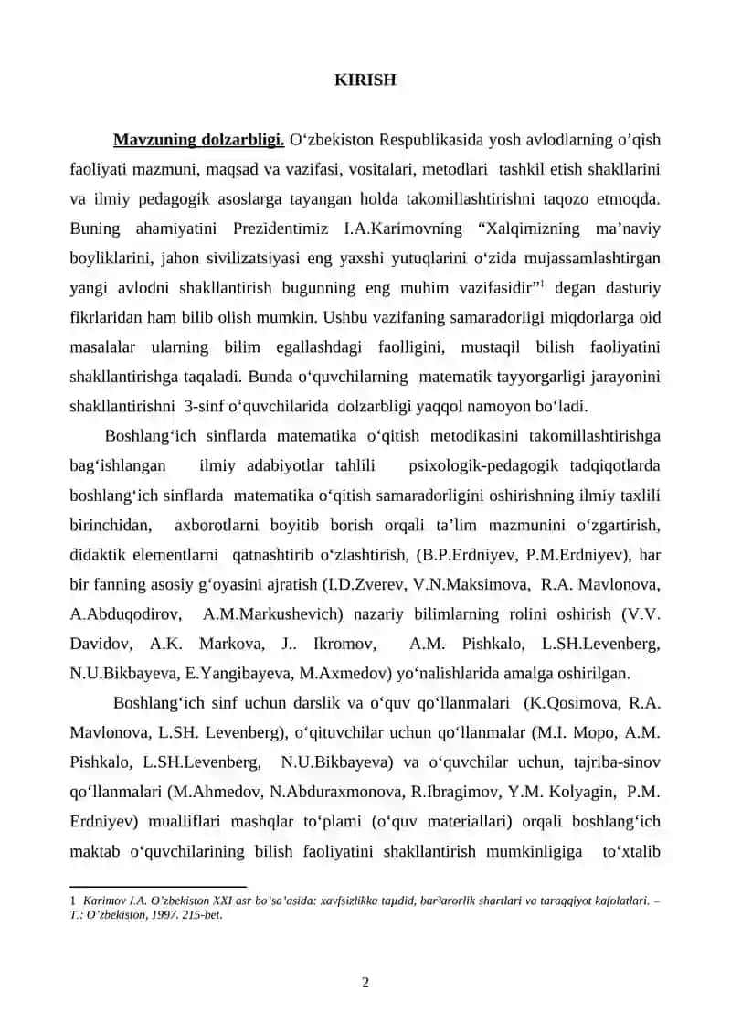 Boshlang‘ich sinflarda asosiy miqdorlar 2