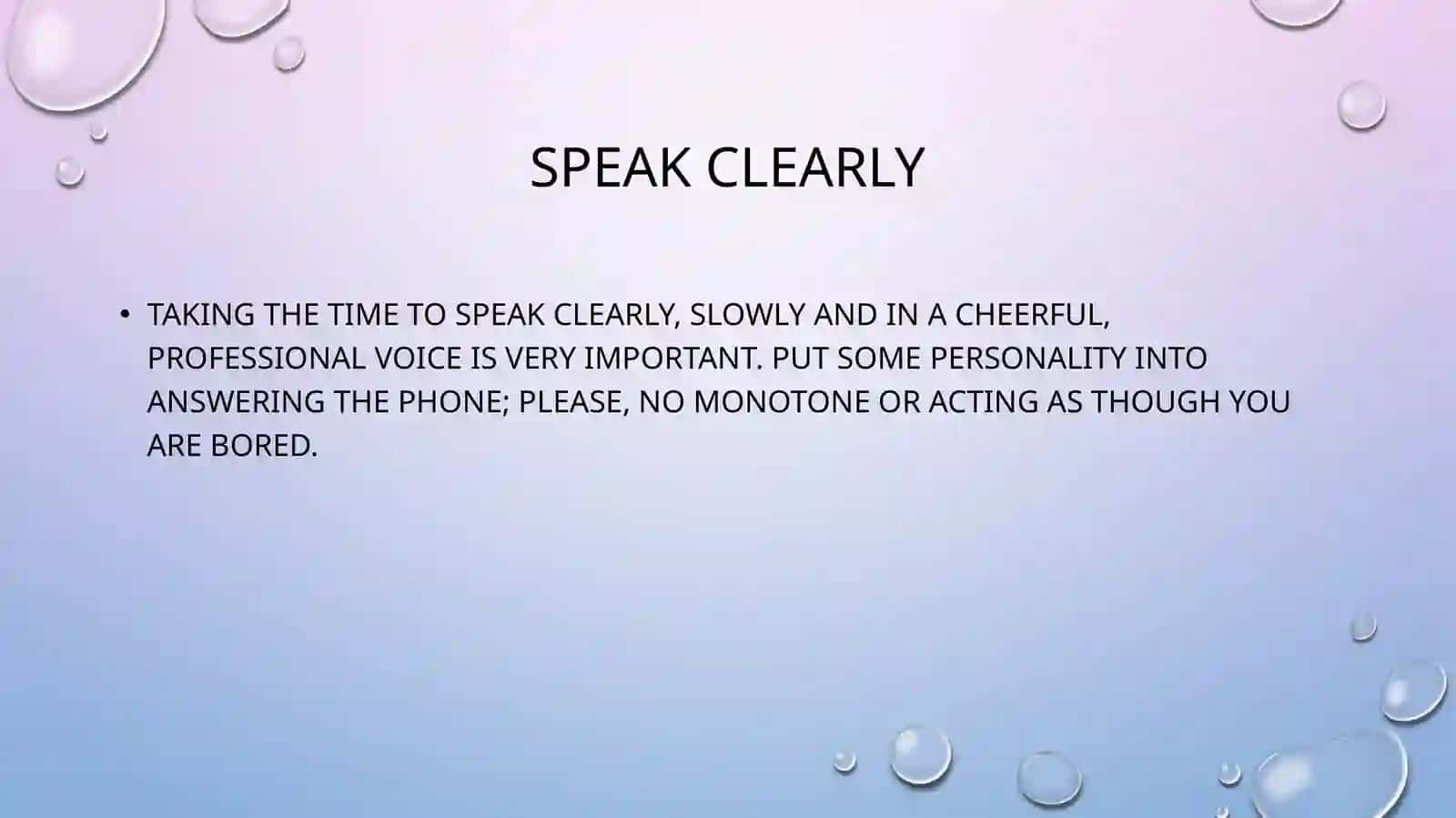 Telephone manner 2