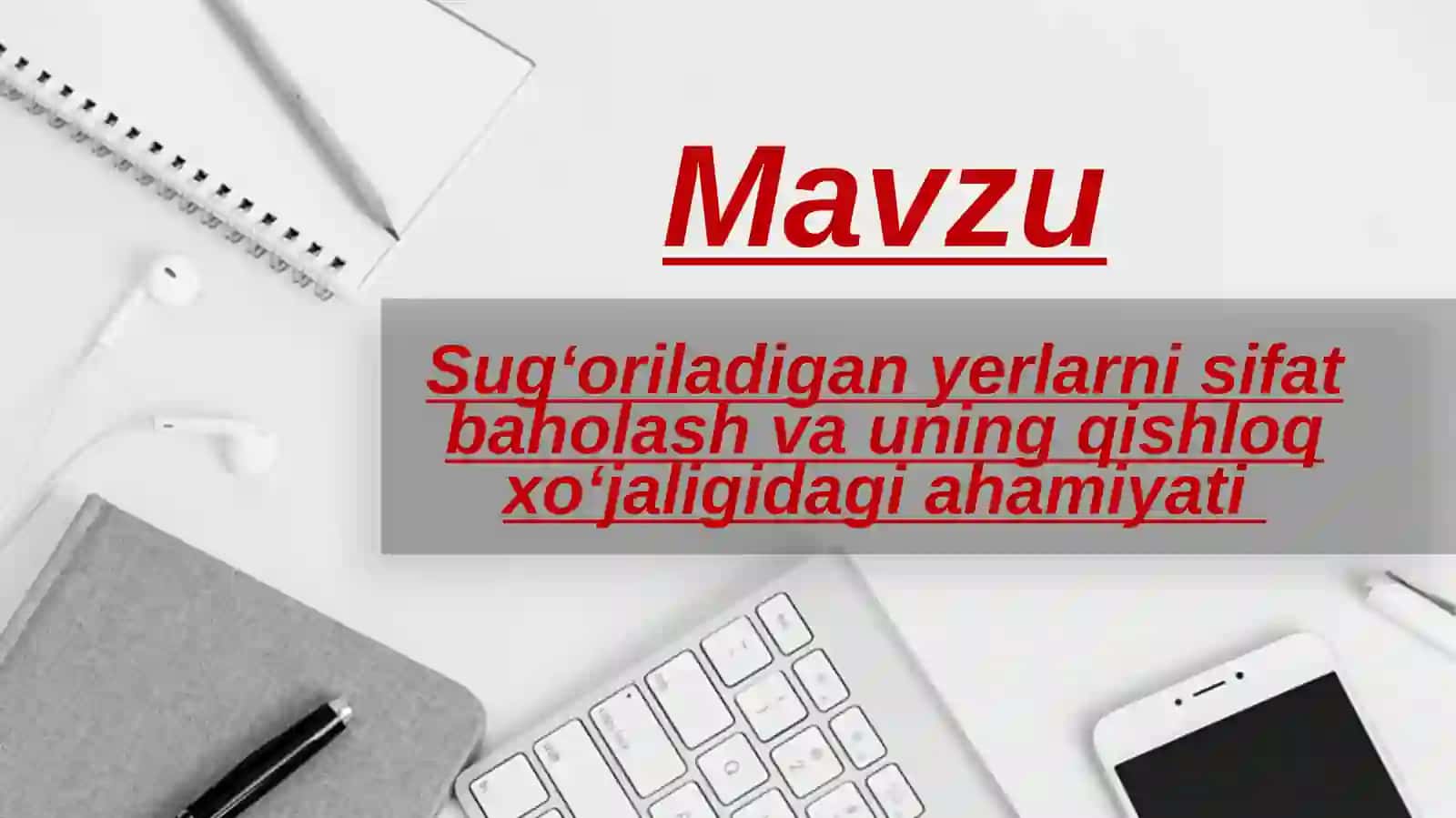 Yer kadastiri va bonitirovkasi 2