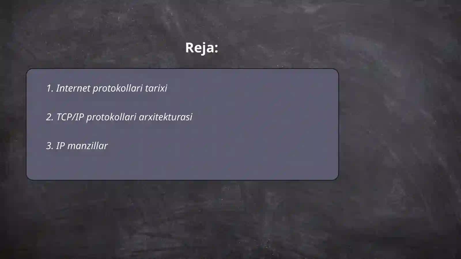Internet protokollari 2