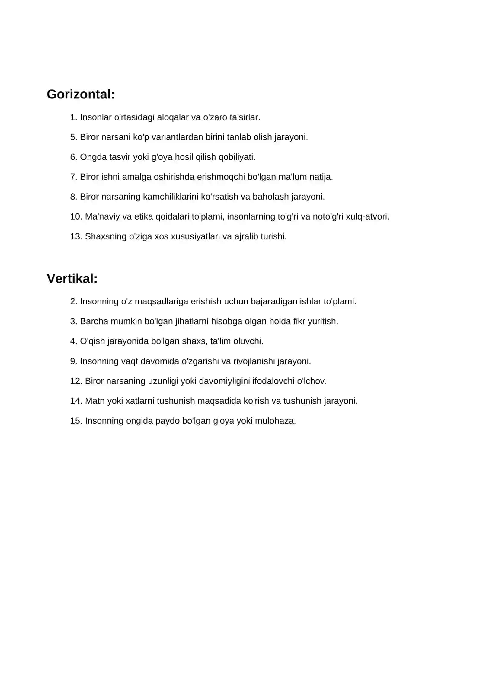 Senekaning “Lutsiliyga axloqiy xatlari” asari KRASWORD 2