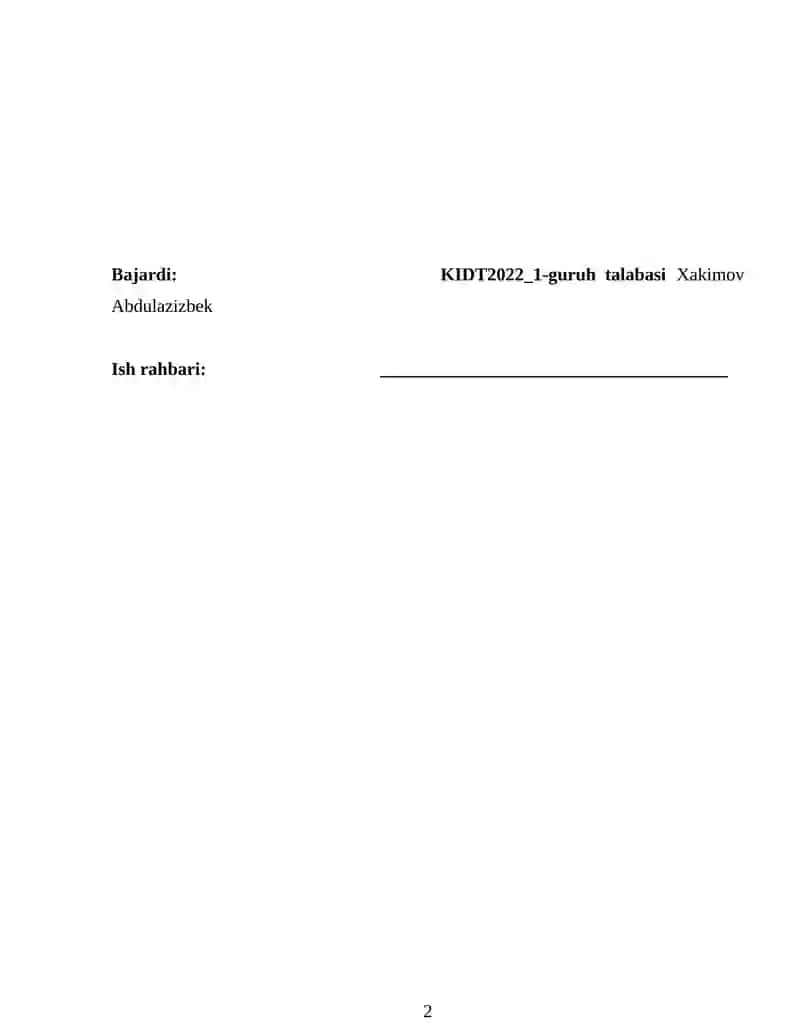 Matematik funksiyalar bilan ishlash 2