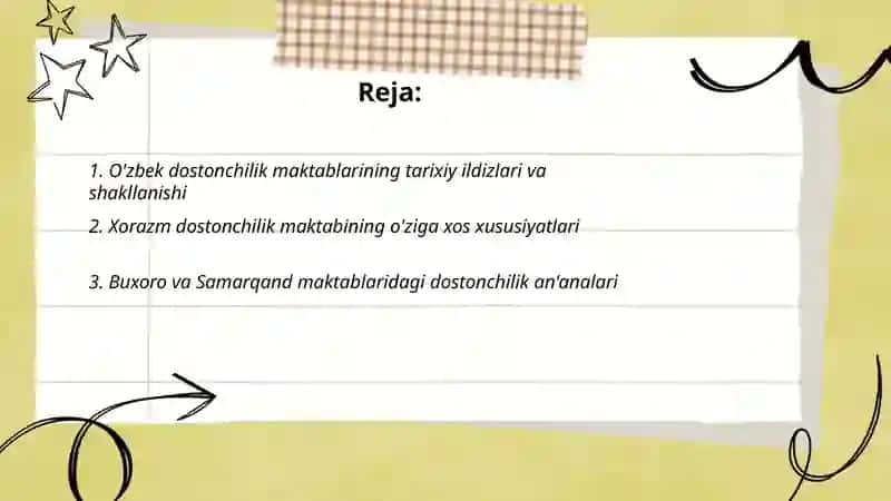 O'zbek dostonchilik maktablari va dostonchilik an'analari 2