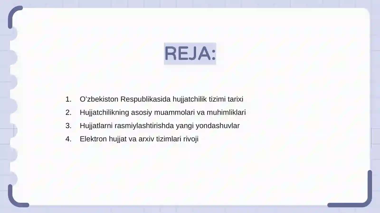 Oʻzbekiston Respublikasida hujjatchilikning takomillashuvi 2