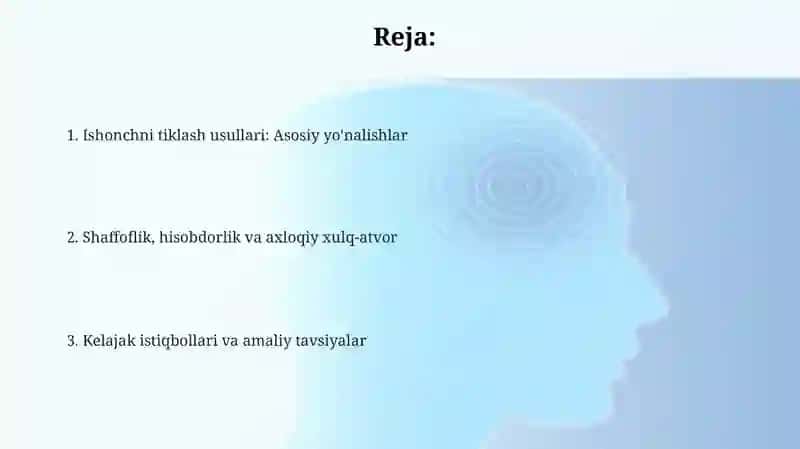 Siyosiy PRda jamoatchilik ishonchini tiklash usullari 2