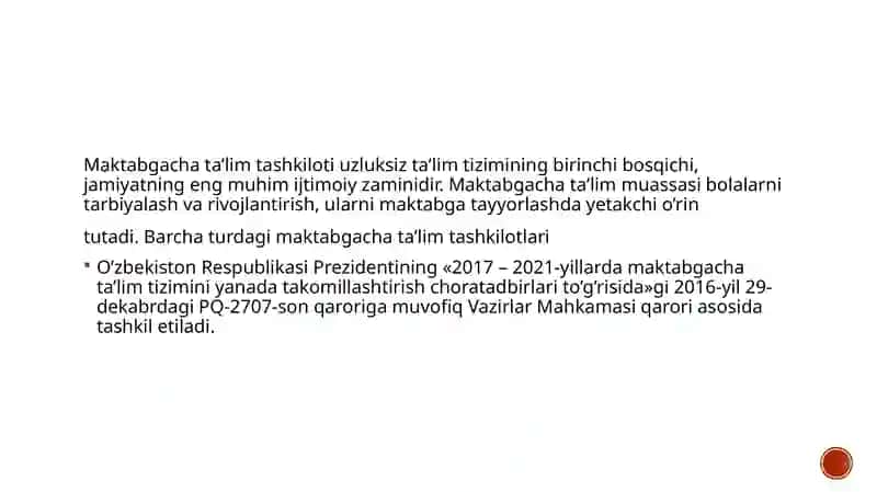 Maktabgacha taʼlim tashkiloti maktabgacha yoshdagi bolalar ijtimoiy tarbiya maskani 2