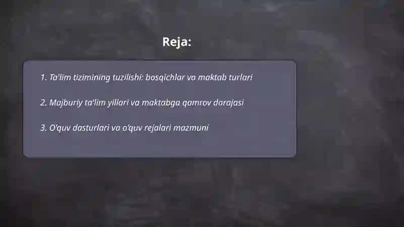 O'zbekistonda maktab ta'limi va Janubiy Koreya maktab ta'limi 2