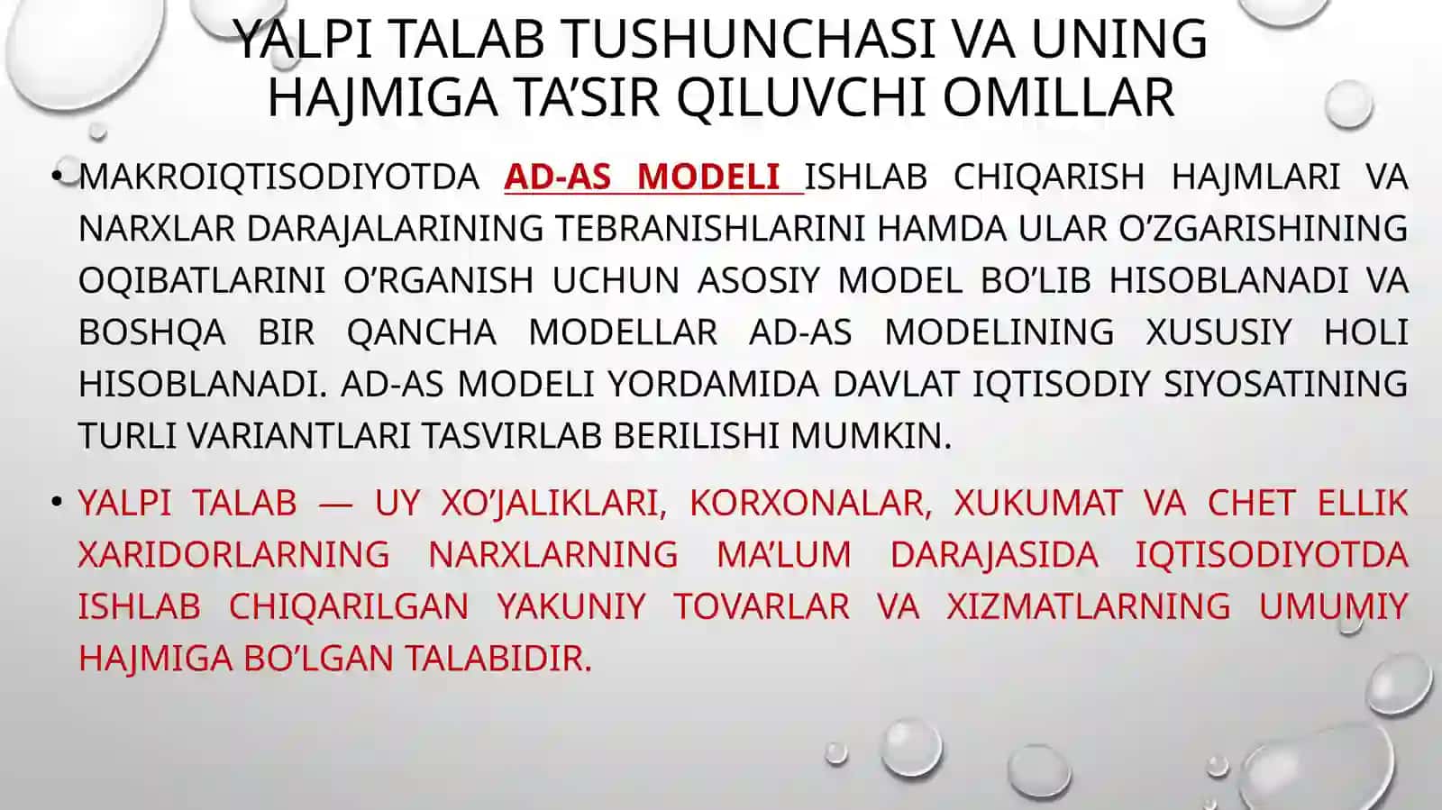 Yalpi talab - Yalpi taklif modeli 2