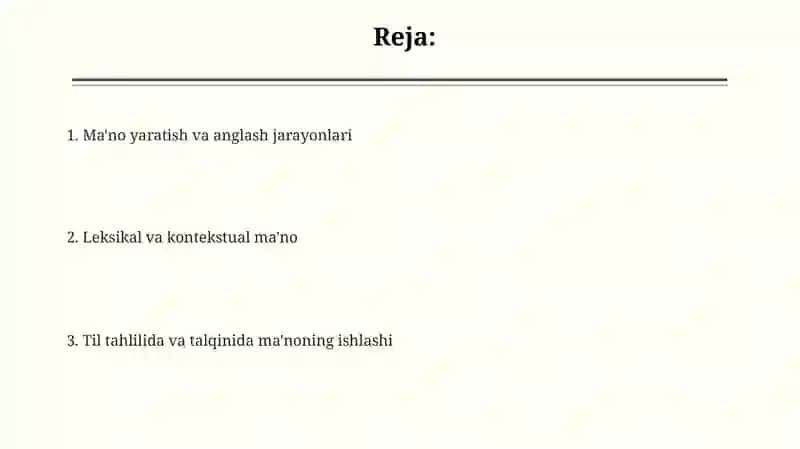 Ma'no yaratish va anglash jarayonlari 2