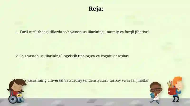 Turli tuzilishdagi tillarda soʻz yasash usullarining umumiy va farqli jihatlari 2