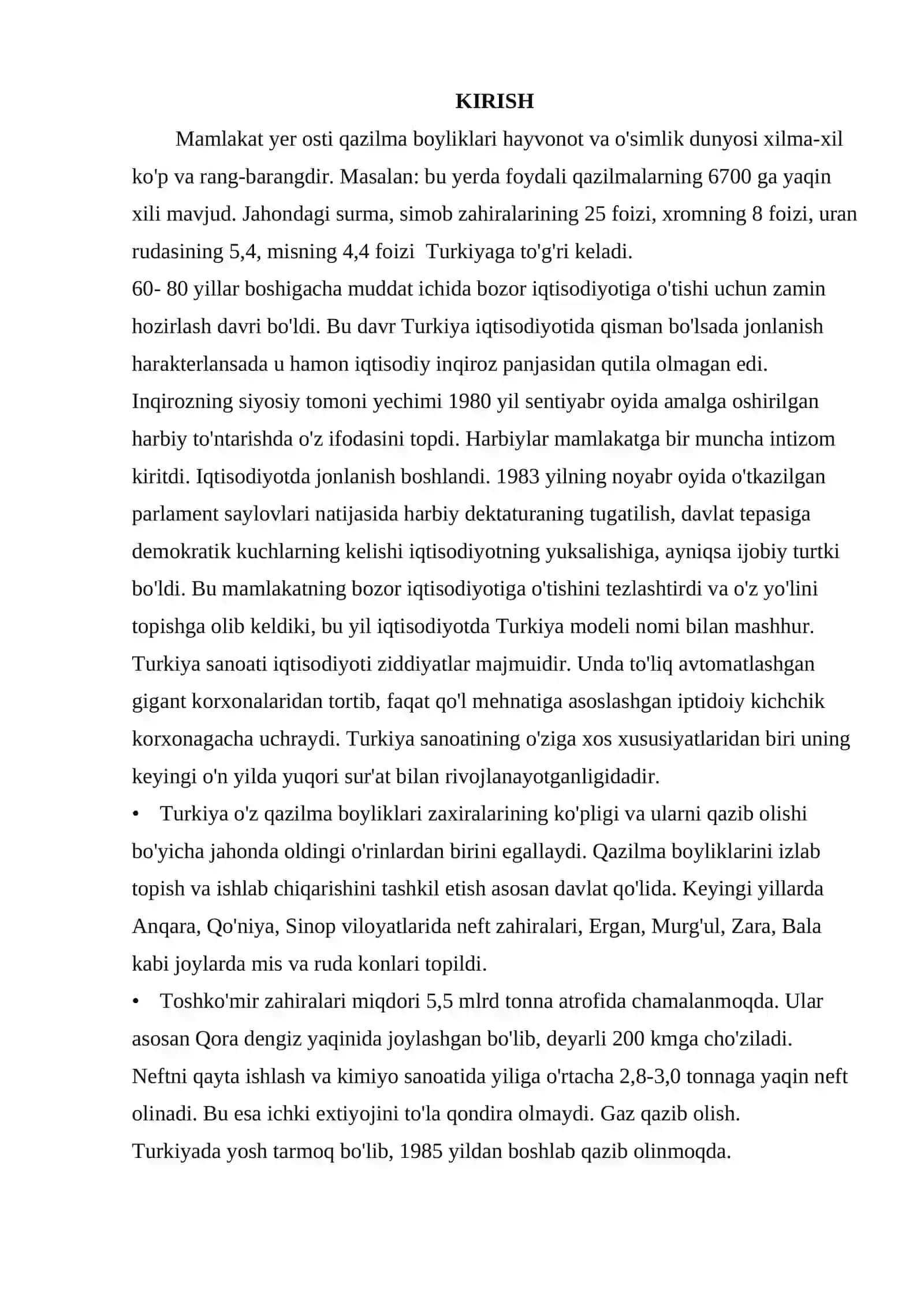 Mamlakat Yer osti qazilma boyliklari hayvonot va o'simlik dunyosi 2