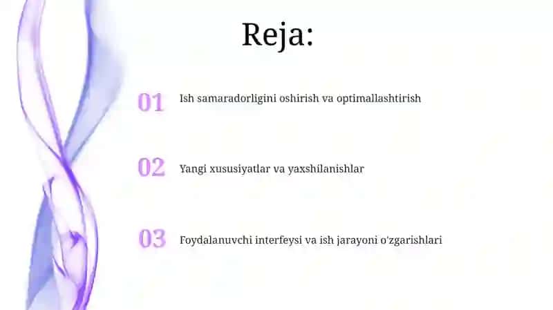 Yangilangin matn muharriri chiqishlari 2