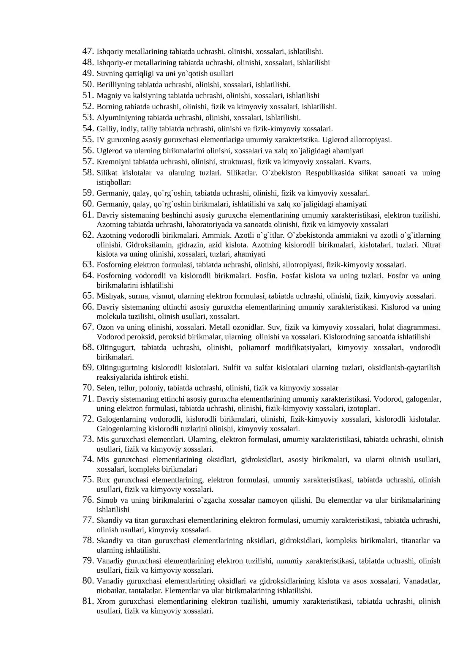 Kimyo asoslari 2