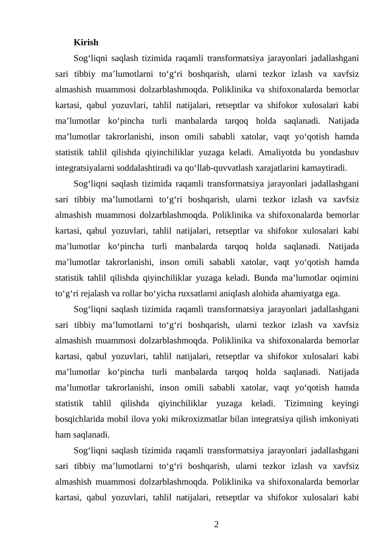 Bob. RESTful API va React texnologiyalarining nazariy asoslari 2