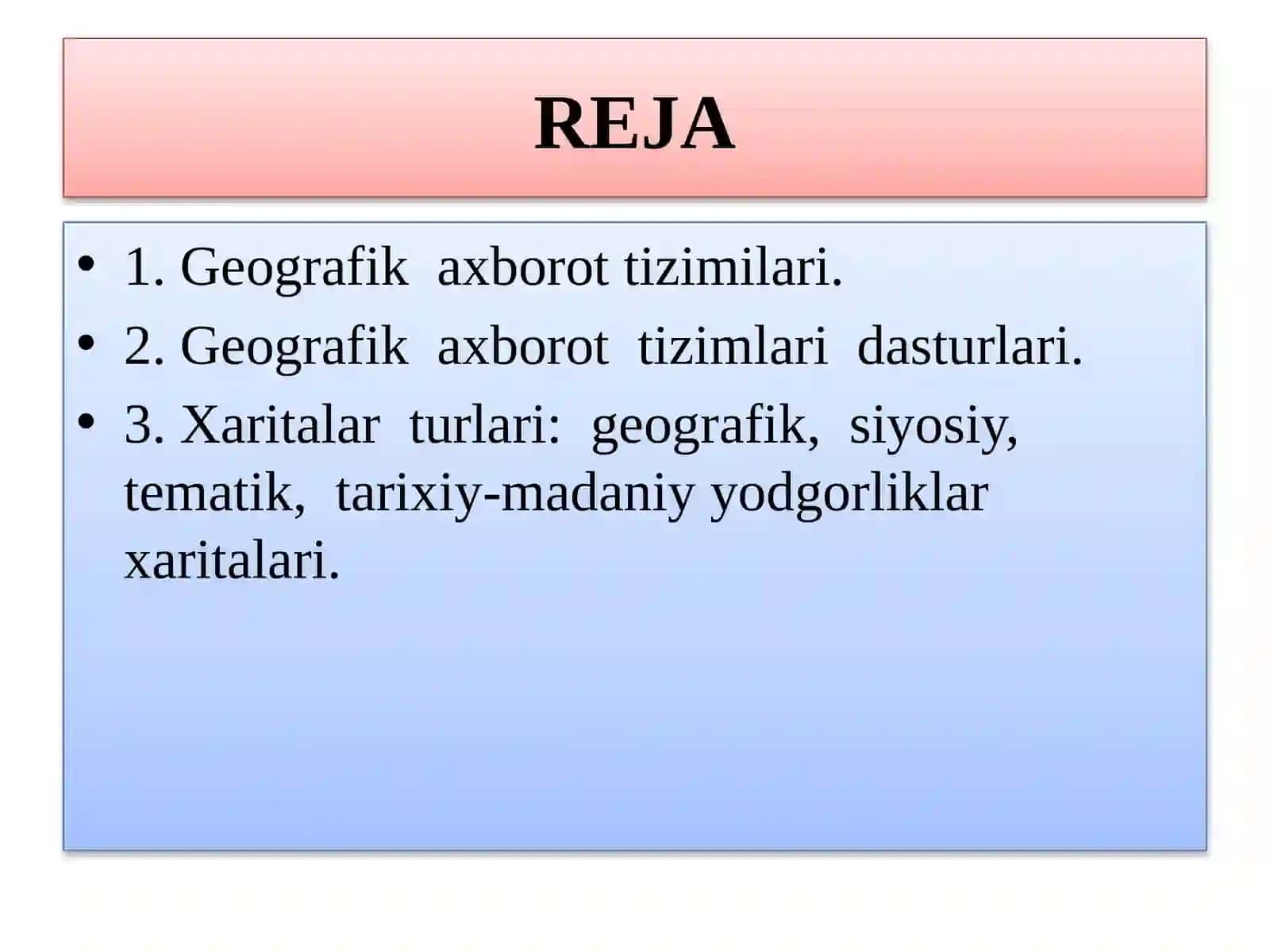 TARIXIY TADQIQOTLARDAGEOGRAFIKAXBOROT TIZIMLARINING 2
