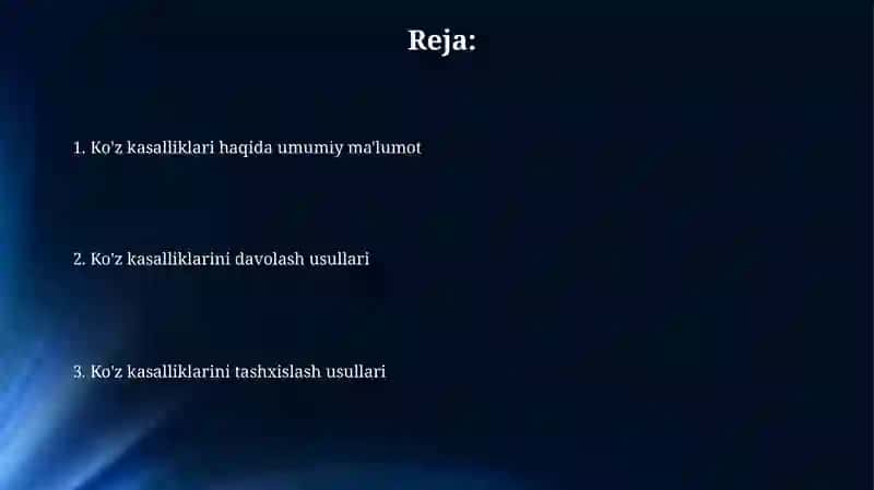 Oftalmologiya yo'nalishi 2
