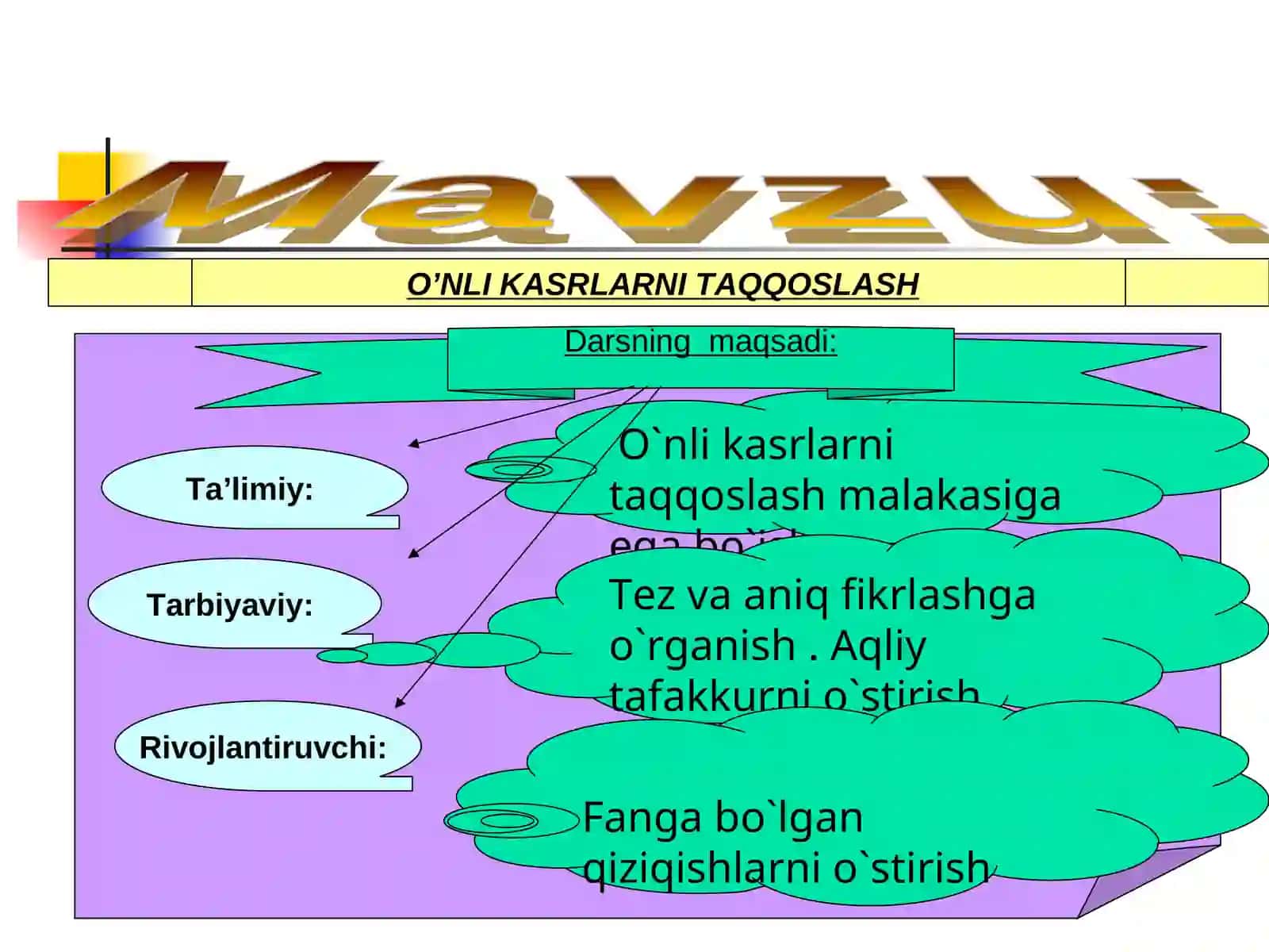 O’NLI KASRLARNI TAQQOSLASH 2