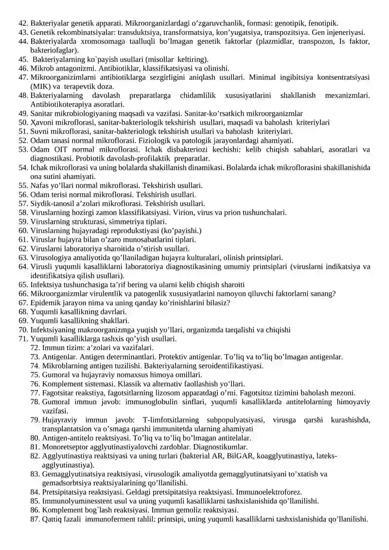 Umumiy mikrobiologiya, virusologiya va immunologiya 2