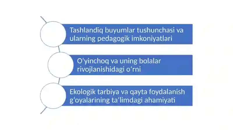 Tashlandiq buyumlardan o'yinchoq yasash va ularning bolalar ta'lim tarbiyasida ahamiyati.pptx 2