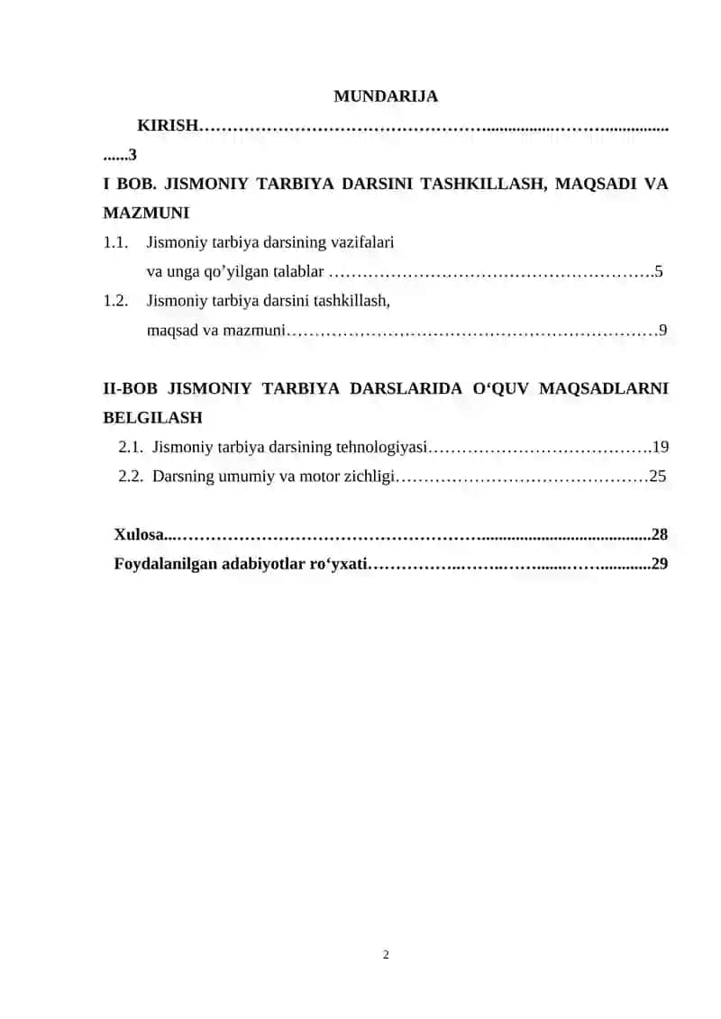 JISMONIY TARBIYA DARSLARIDA O’QUV MAQSADLARINI BELGILASH TEXNOLOGIYASI 2