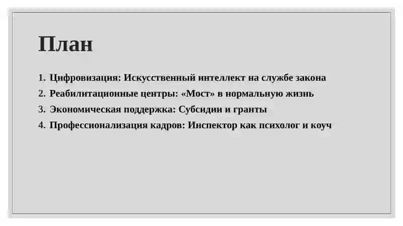 Тема-20: Будущее пробации в Узбекистане: От контроля к цифровой и социальной поддержке 2