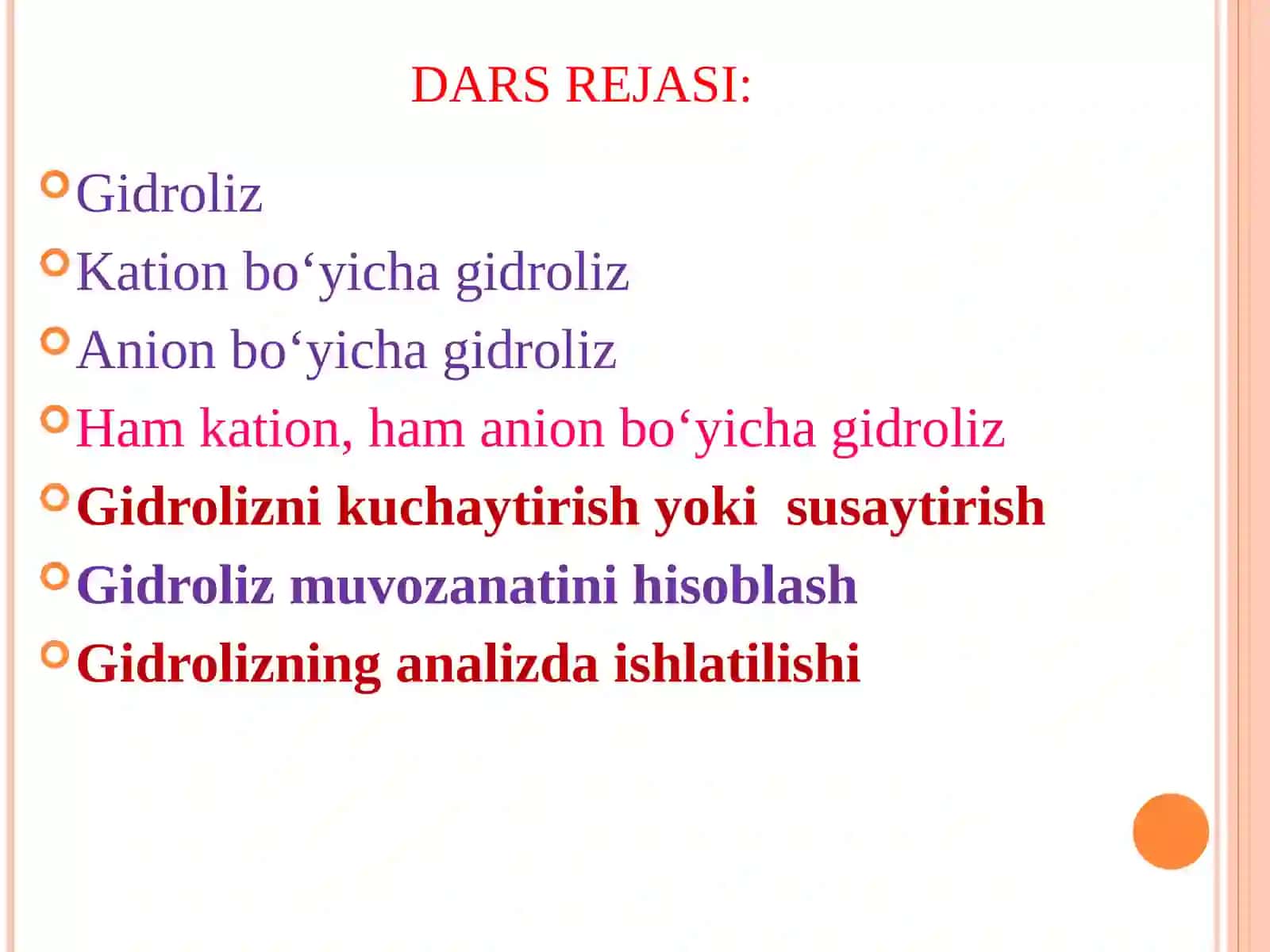 GIDROLIZ VA  AMFOTERLIKNING ANALIZDA ISHLATILISHI 2