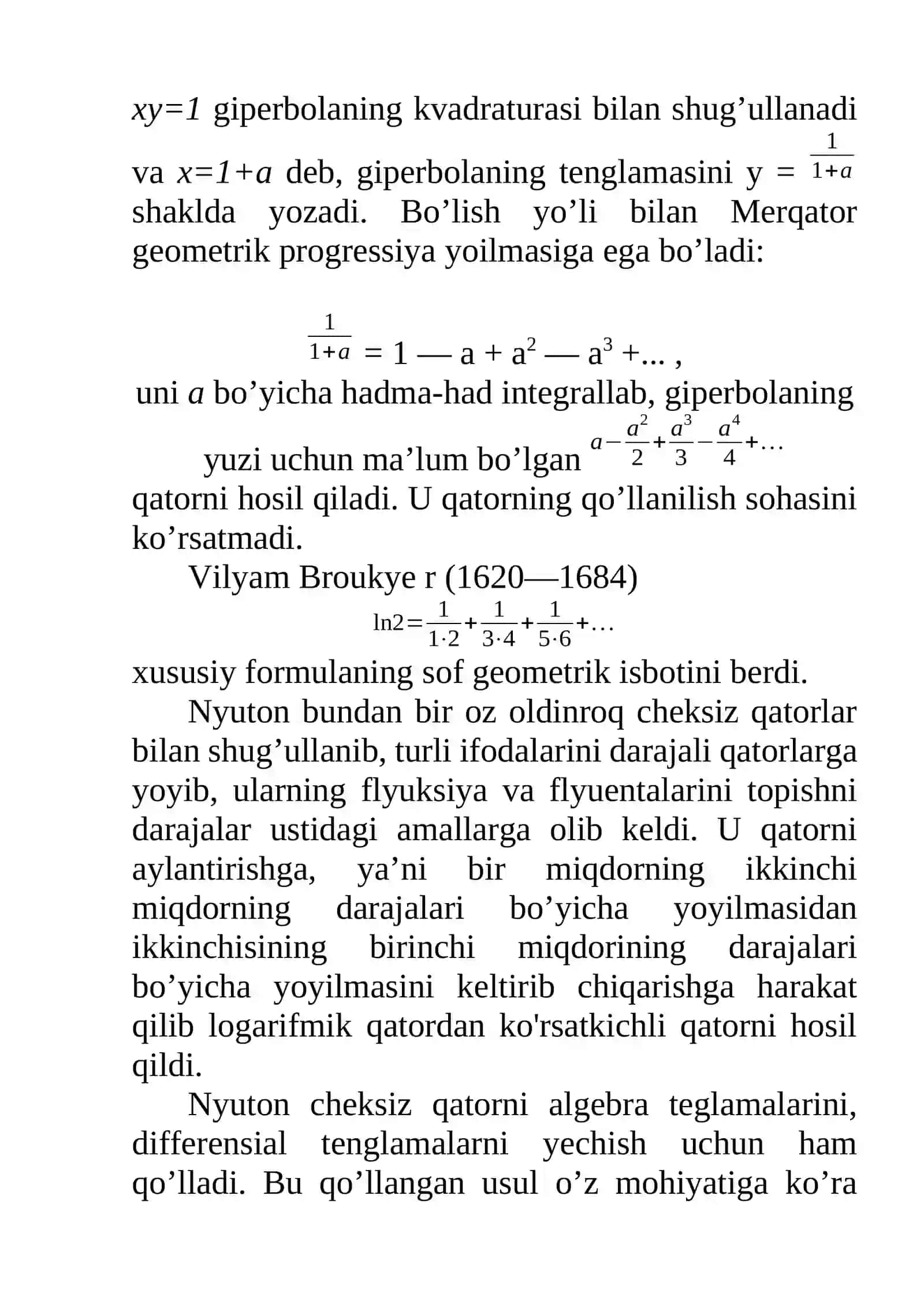 Algebradan mustaqil ish 2