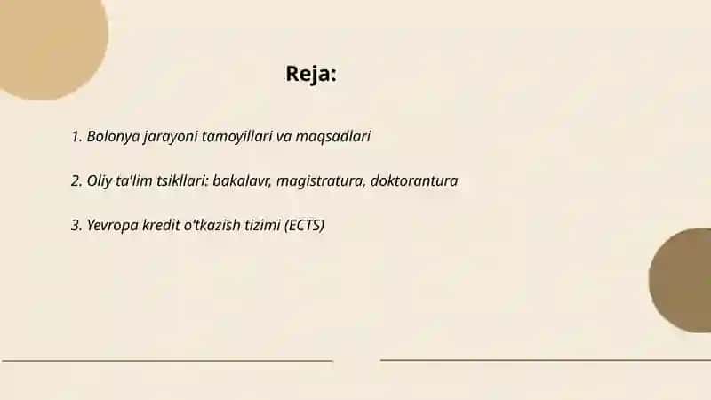 Bolonya jarayonlari 2