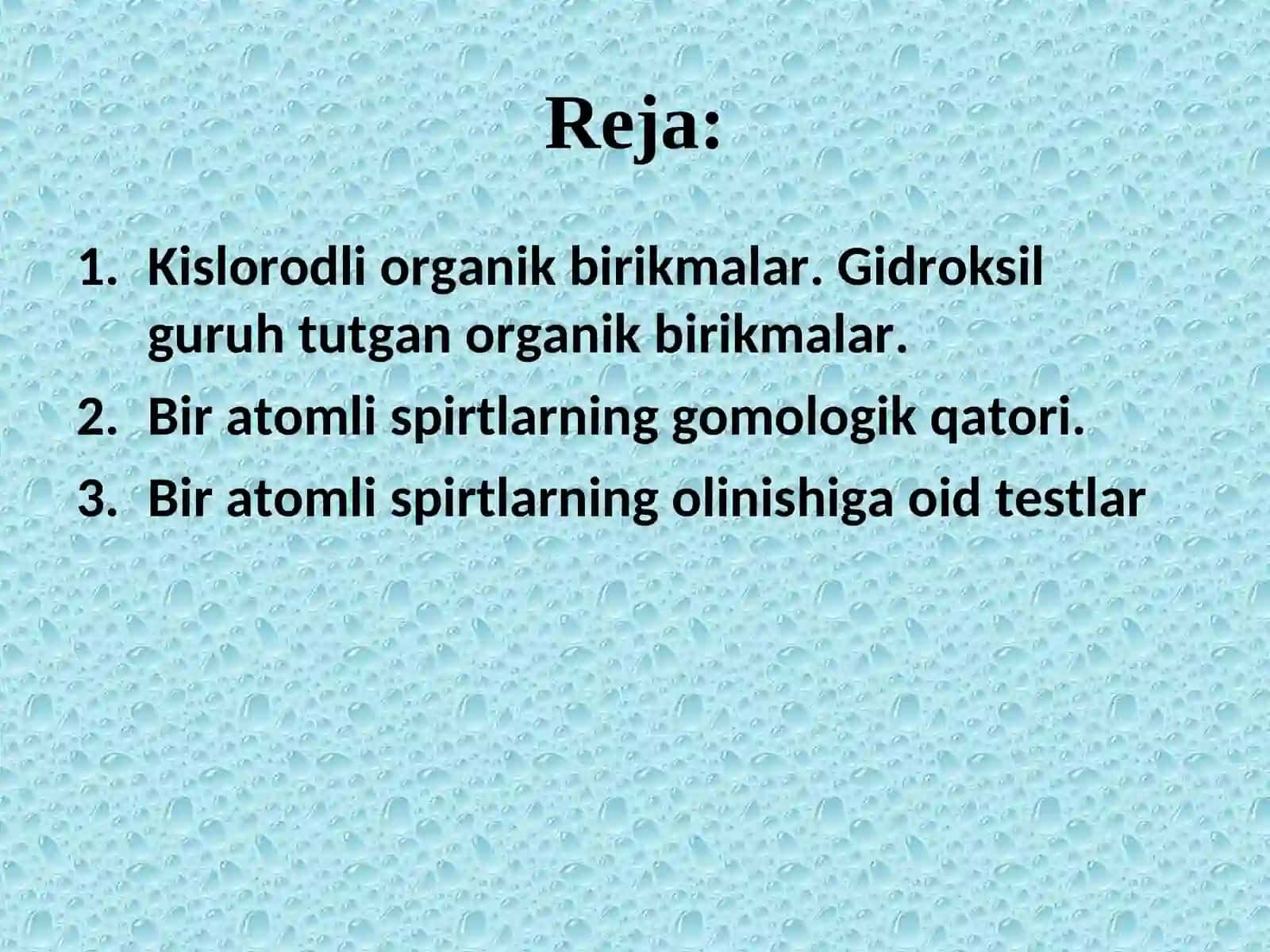 Gidroksil guruhi tutgan organik birikmalar 2