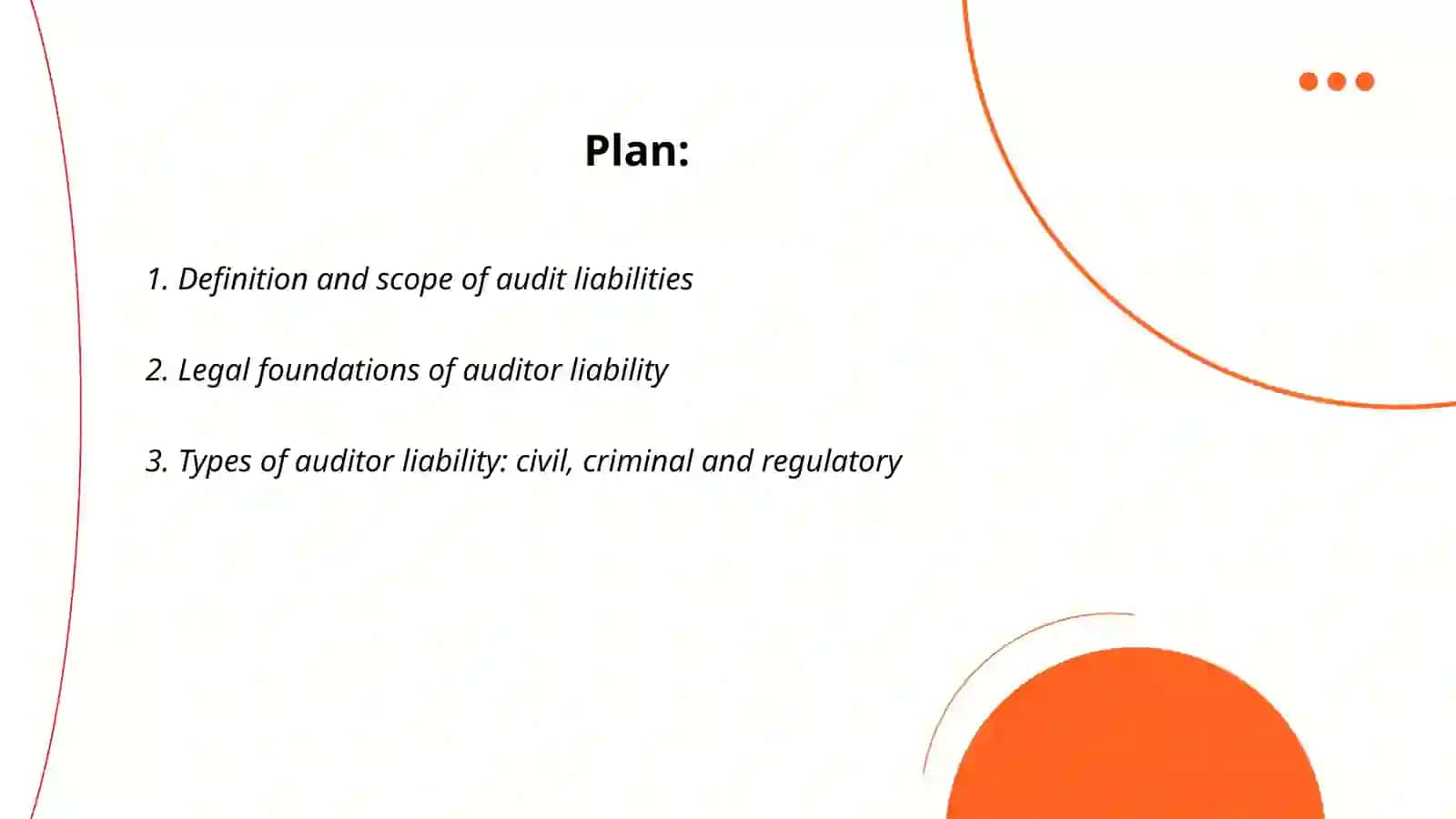 Audit liabilities 2