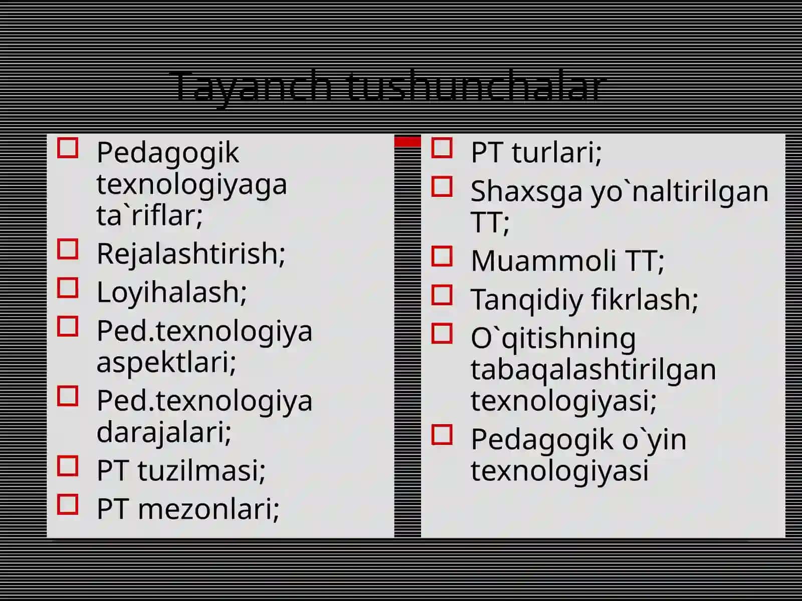 Pedagogik texnologiyalarning ilmiy asoslari 2