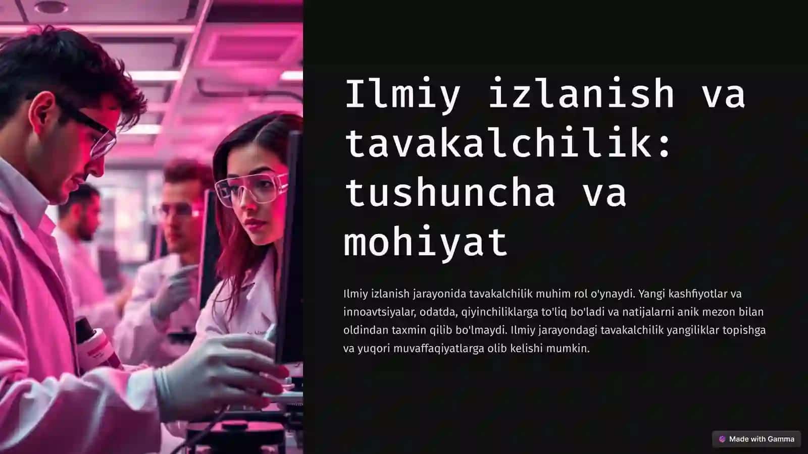 Olimlarning tavakalchilik turlari va xususiyatlari 2