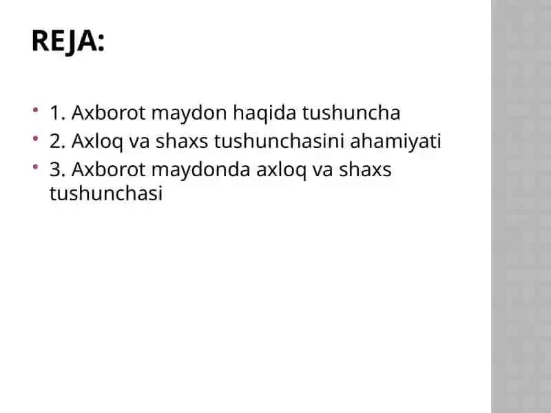 Axborot maydonda axloq va shaxs tushunchasi 2