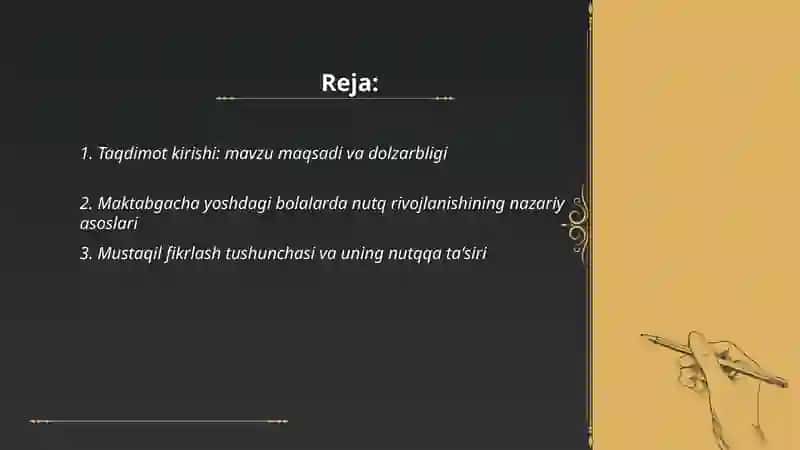 Maktabgacha yoshdagi bolalarni nutq o'stirish mashg'ulotlarida mustaqil fikrlash o'rgatish metodikasi 2