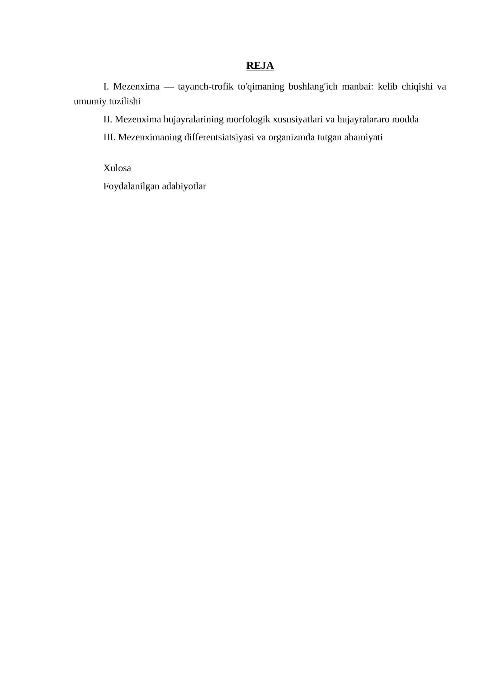 MEZENXIMANING TUZILISHI VA AHAMIYATI 2