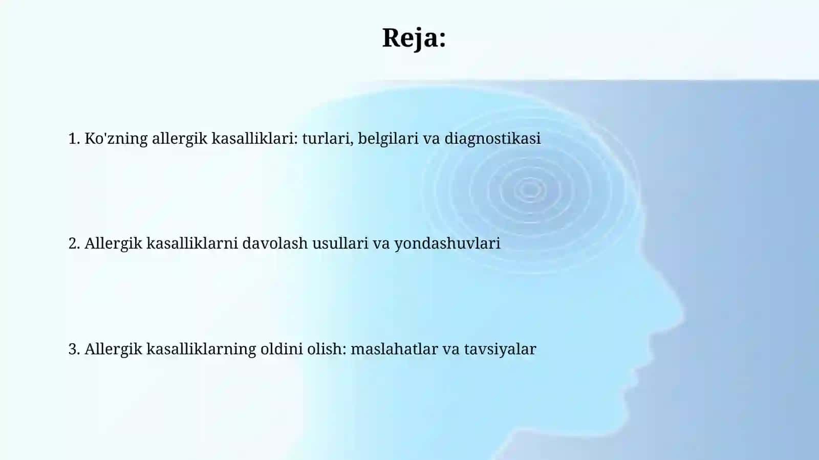 Koʻruv aʼzosining allergik kasalliklari va uning profilaktikasi 2
