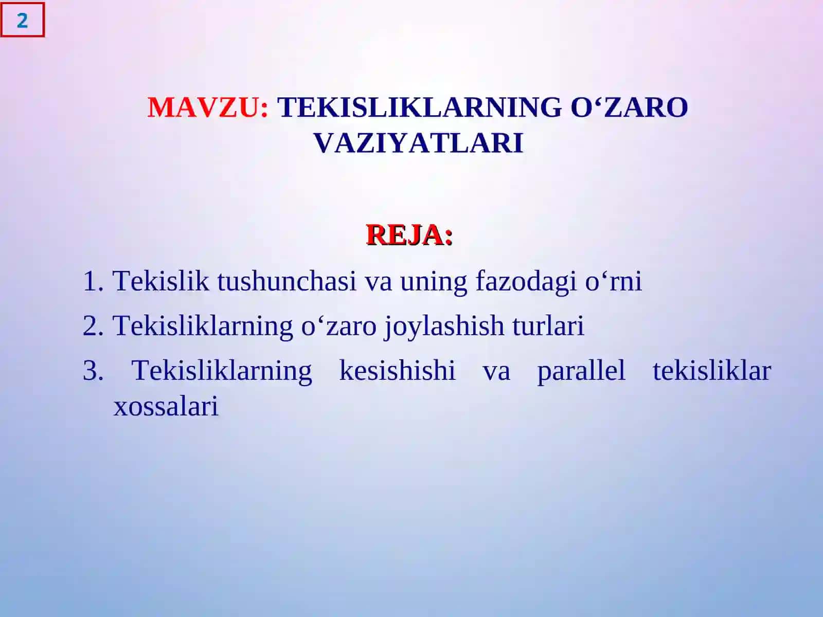 ANALITIK GEOMETRIYA 2