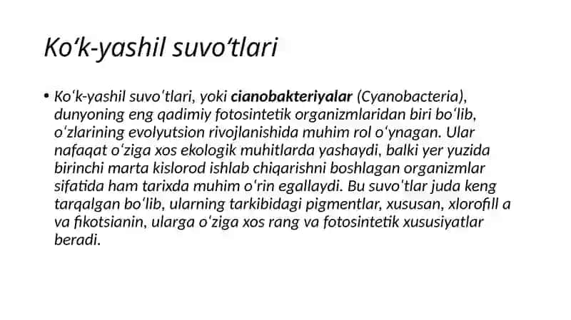 KO'K-YASHIL SUV O'TLAR 2