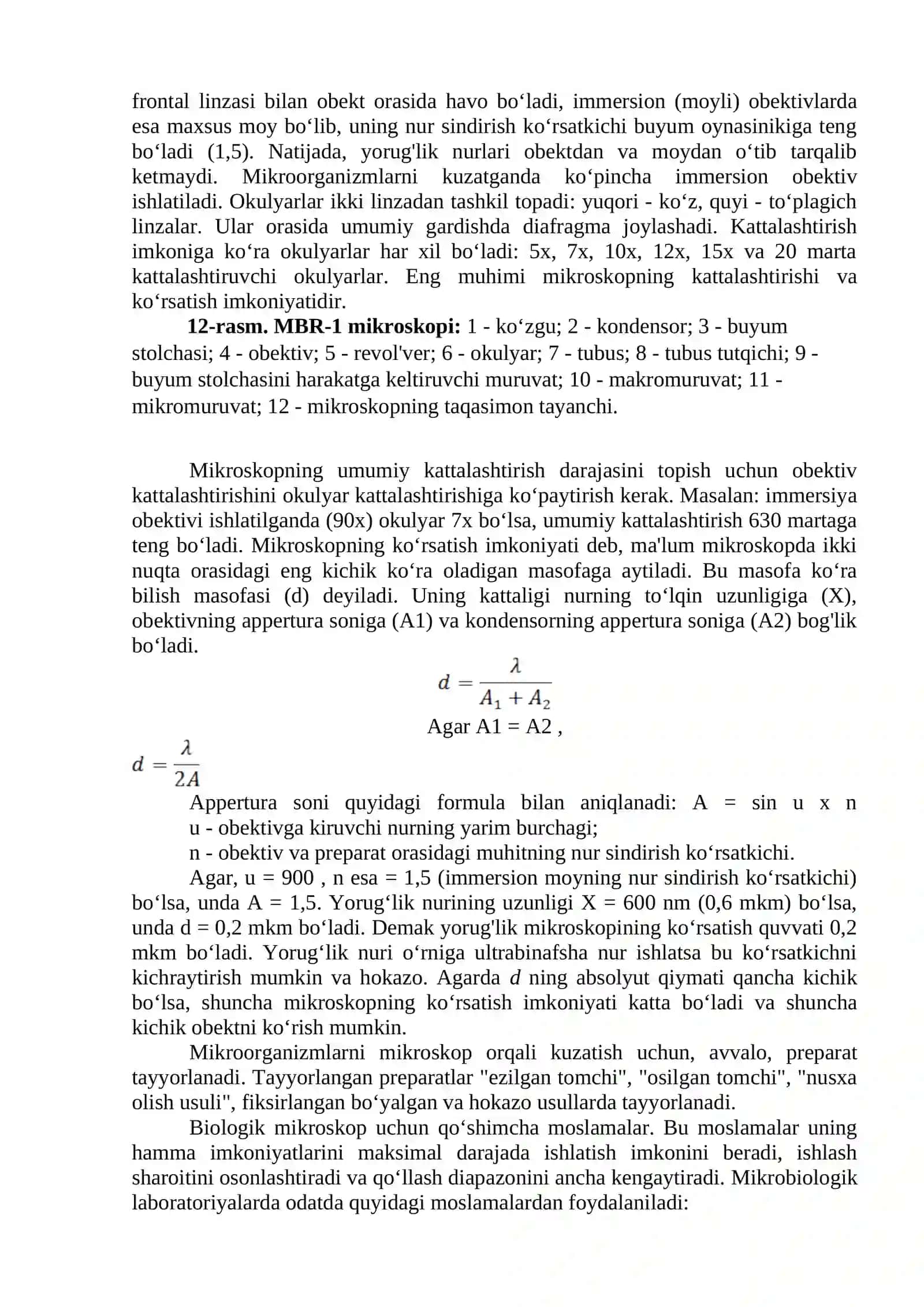 MBR-1 mikroskopining tuzilishini o’rganish 2