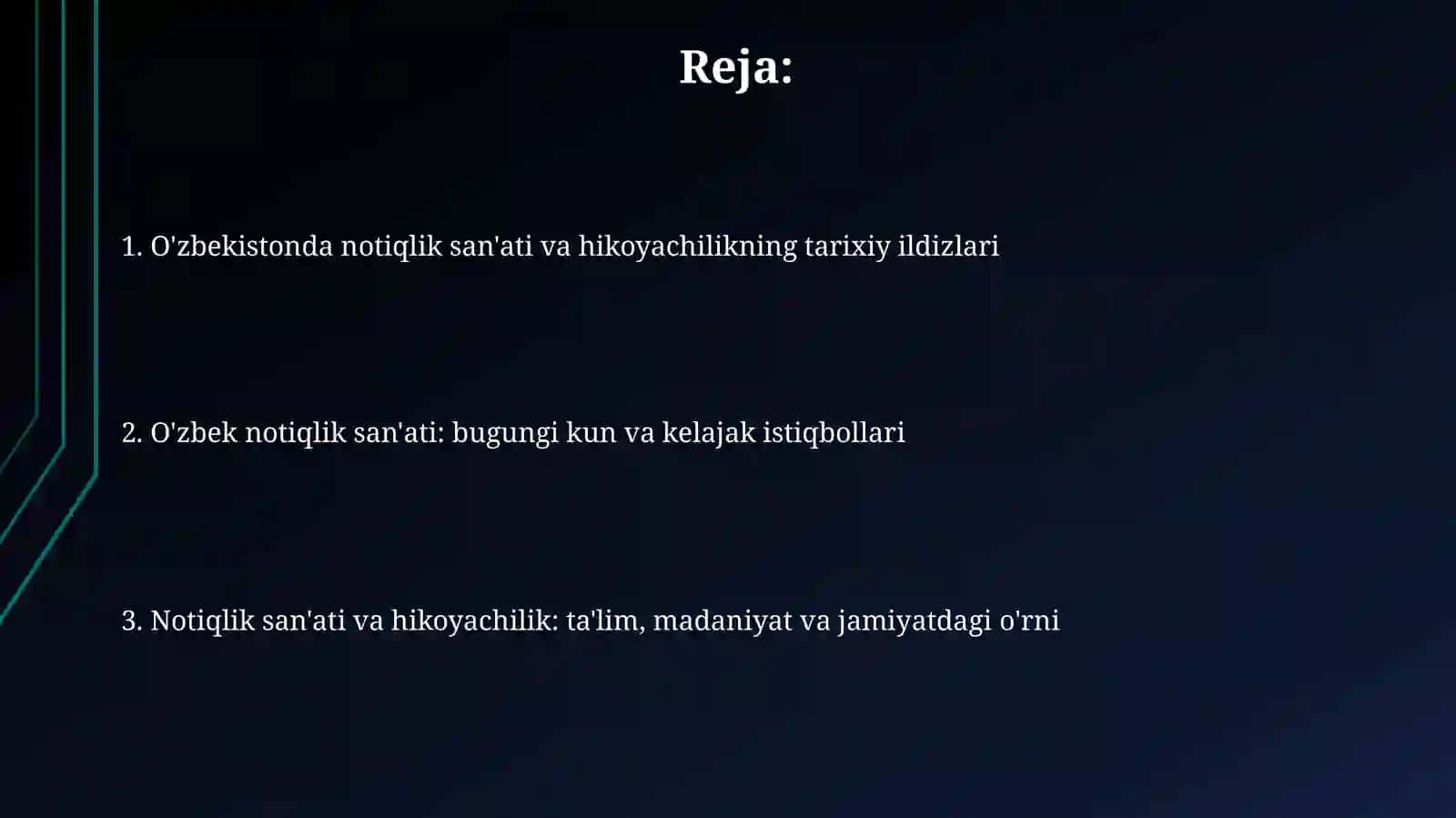Oʻzbekistonda notiqlik sanʼati roviylikhaqidatushuncha 2