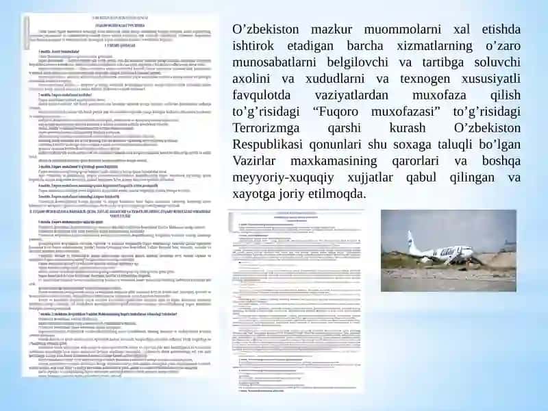 Favqulot davaziyatlarni muxofaza qilish yo’llari 2