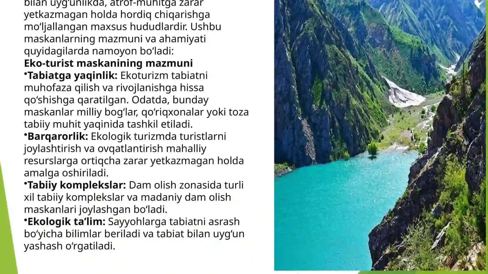 Eko-turist dam olish maskani 2