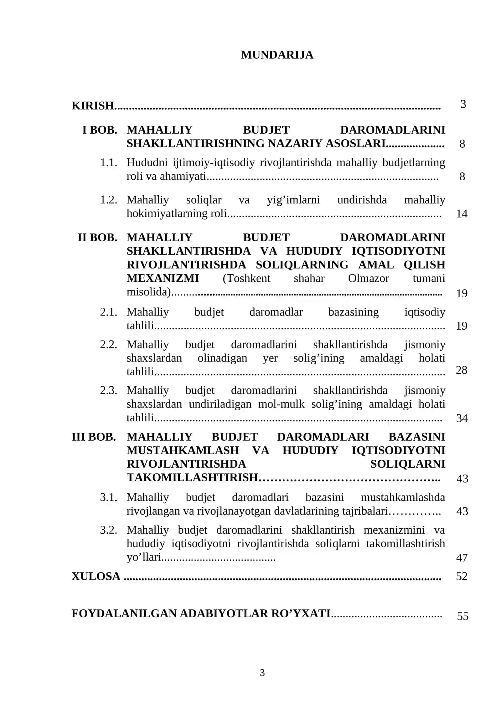 Mahalliy byudjet daromadlarini shakllantirishda va hududiy iqtisodiyotni rivojlantirishda soliqlarning ahamiyati 2