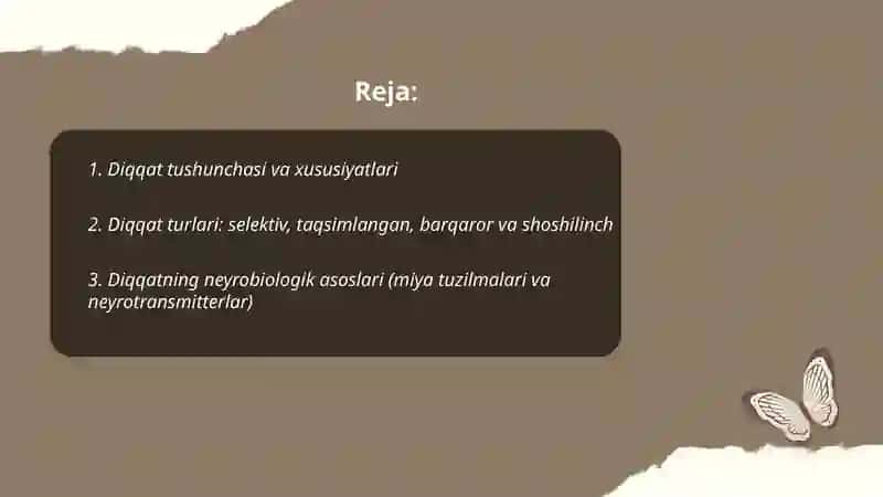 Diqqat tushunchasi va xususiyatlari 2