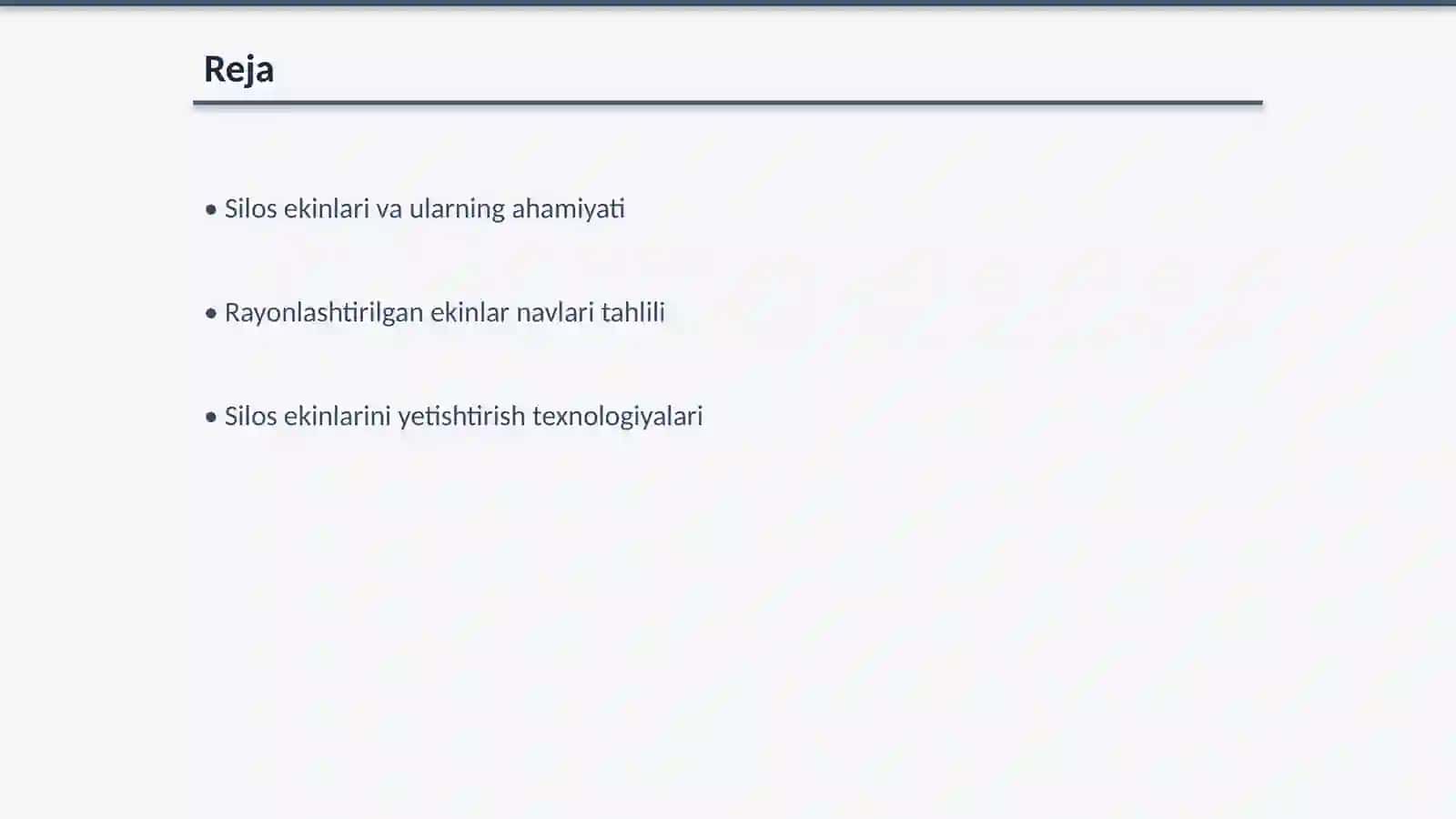 Rayonlashtirilgan silos ekinlari navlari tasnifi 2