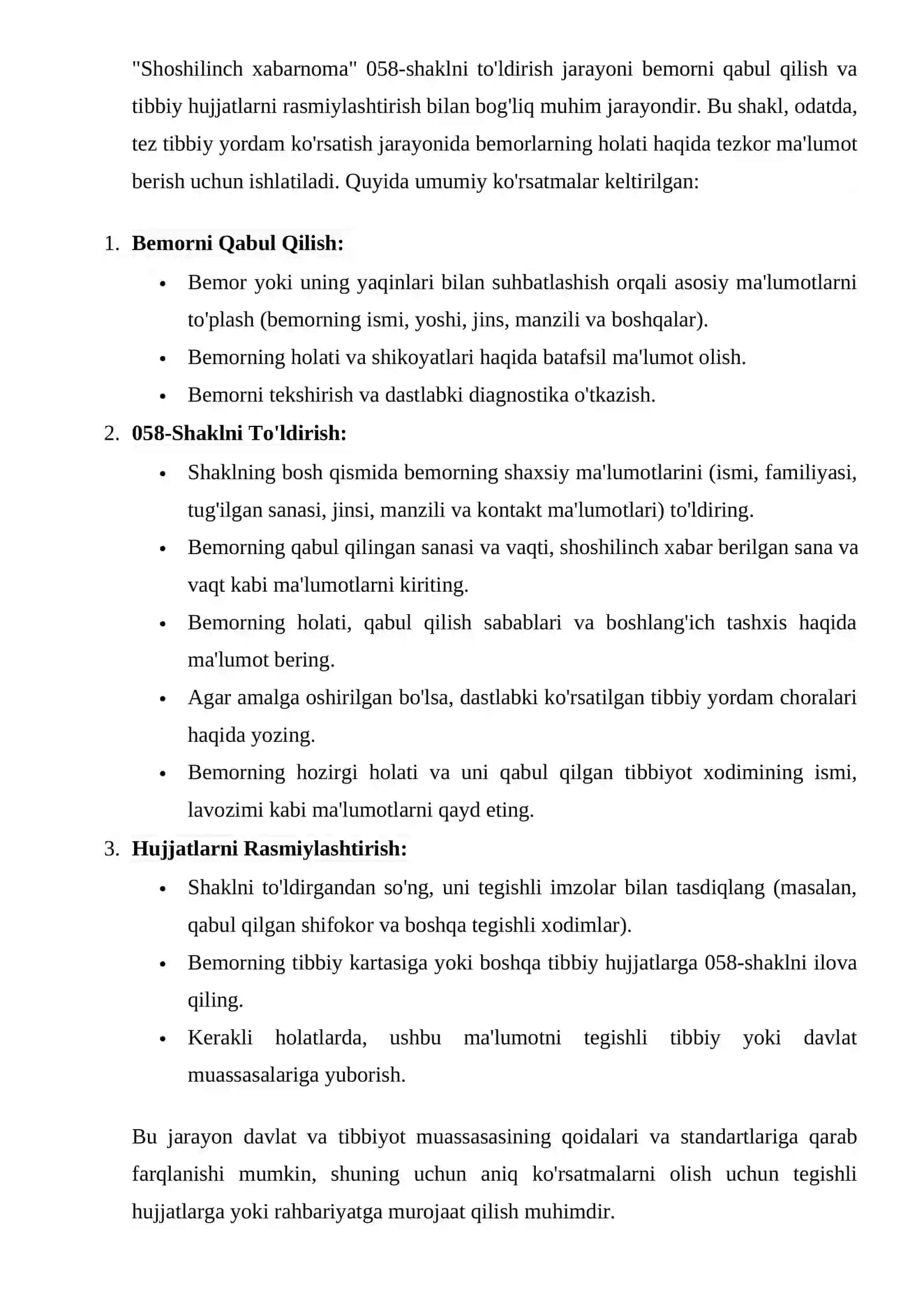 SHOSHILINCH XABARNOMA 058-SHAKLNI TO`LDIRISH 2