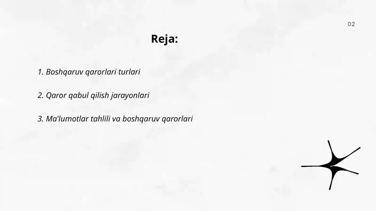 Boshqaruvda qarorlarni qabul qilish 2