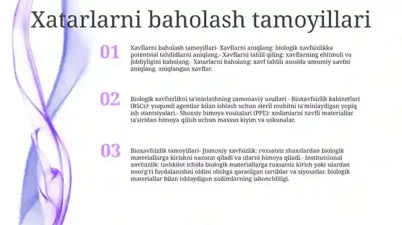 Biologik Xavfsizlikni Ta'minlashda Qo'Llaniladigan Zamonaviy Usullar 2