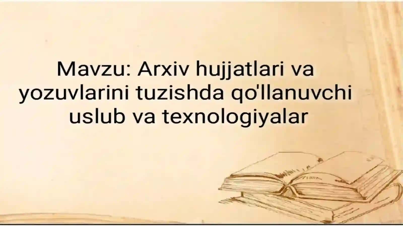 Arxiv hujjatlarini saqlash 2